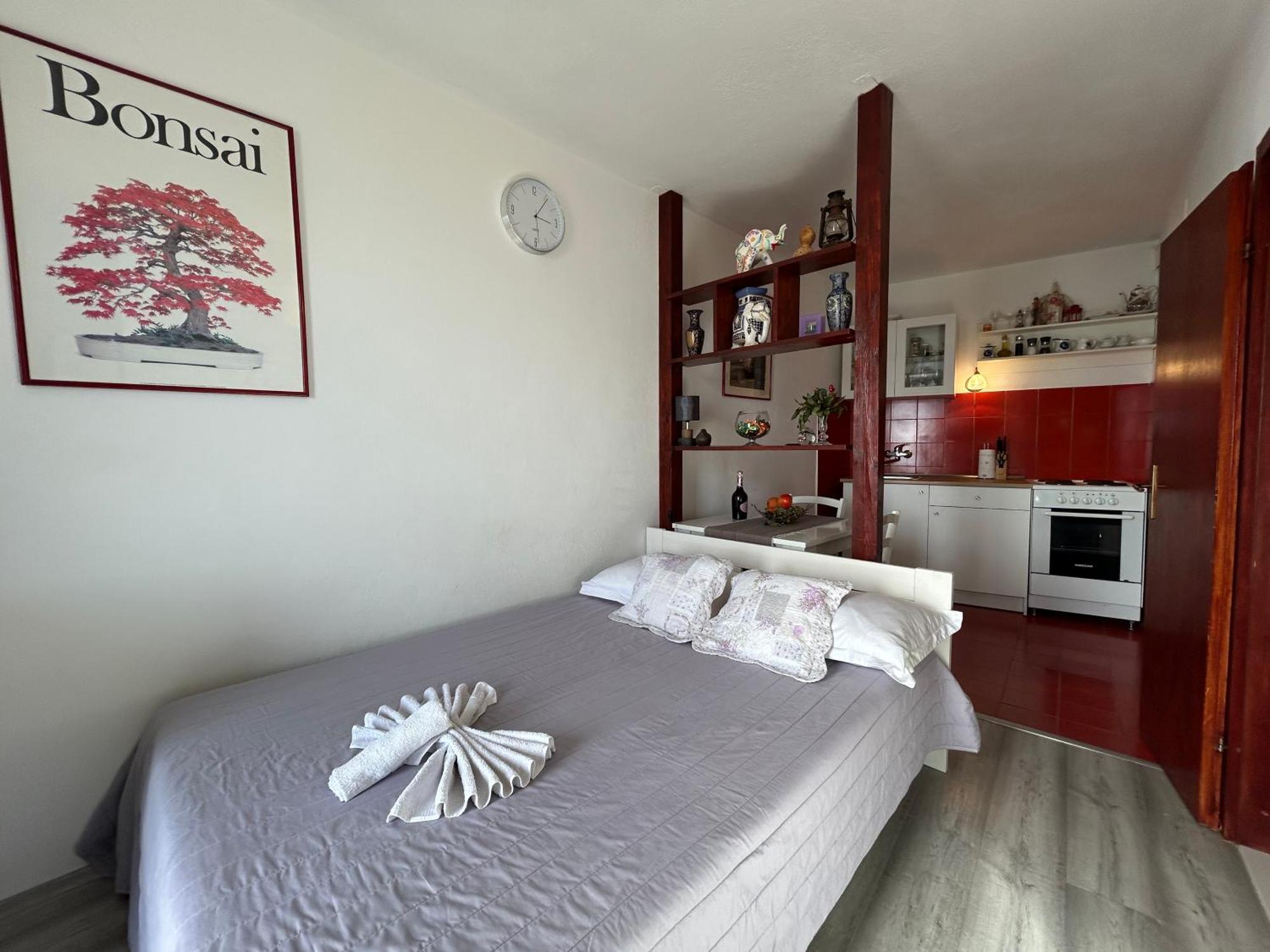 Seafront Studio Apartment+Balcony Podgora Exterior photo
